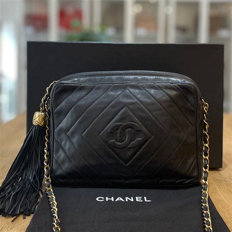 chanel camera case bag 2018 price|Chanel vintage tassel camera bag.